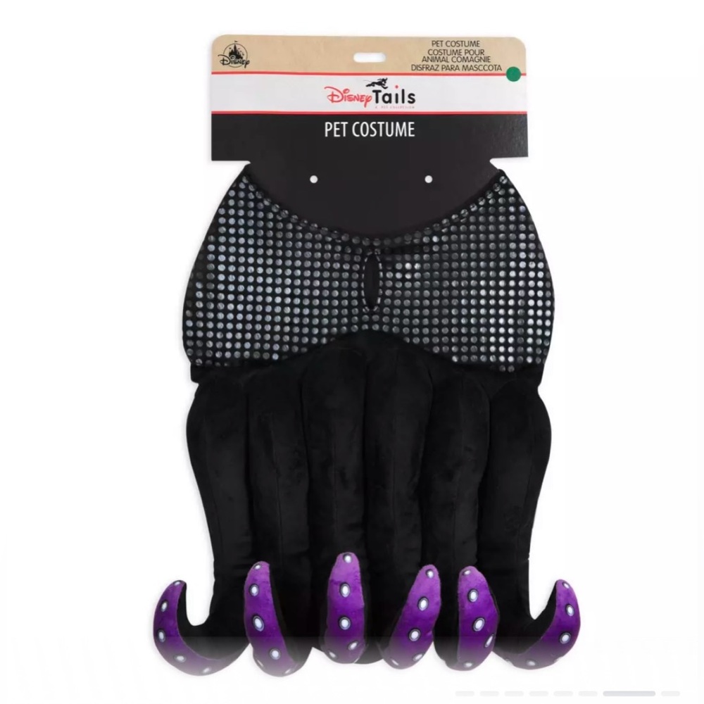 Disney Tails  Villain Ursula Fancy Dress Dog Pet Costume Size Small NEW